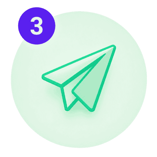 Avión de papel verde